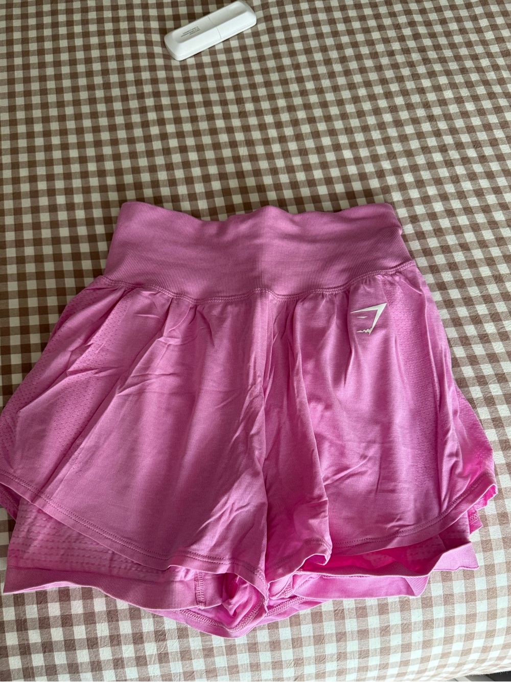 Gymshark Vital Seamless 2-in-1 Shorts in sorbet pink marl